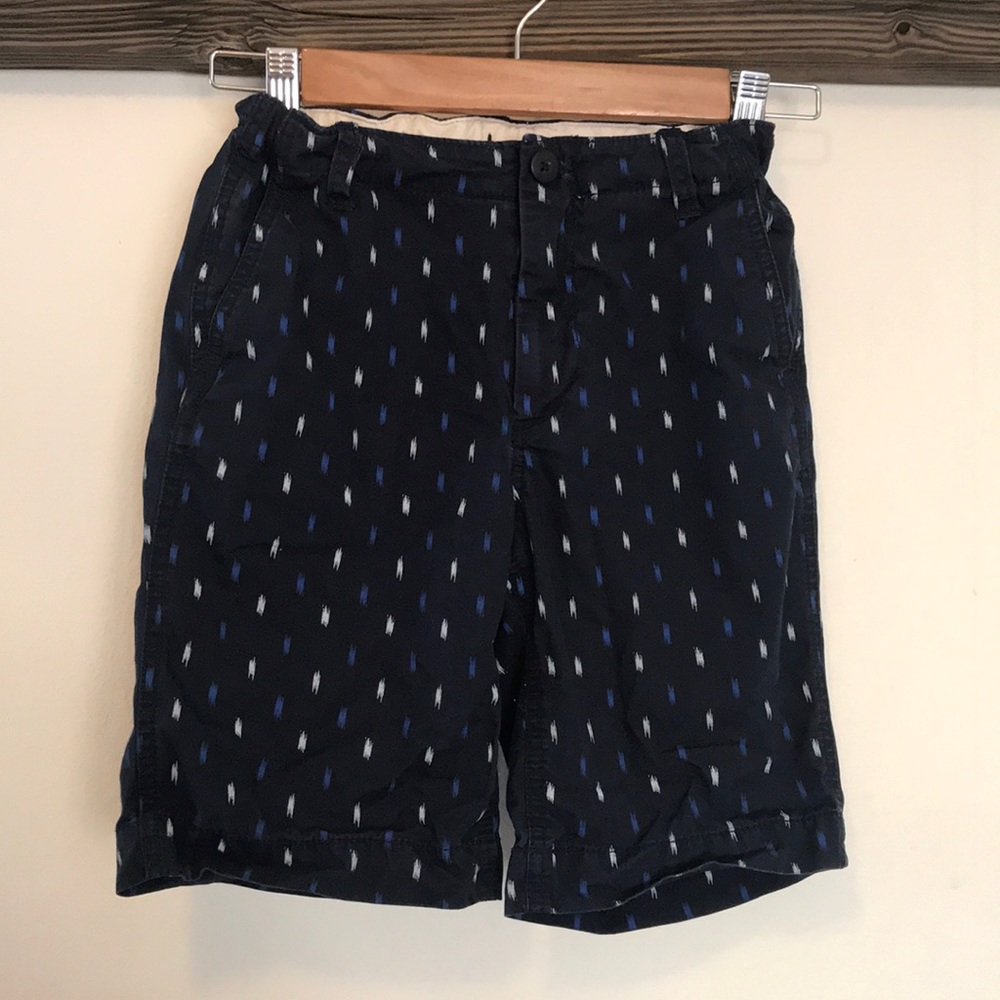 GAP 6 slim Ikat boys elastic waist indigo shorts